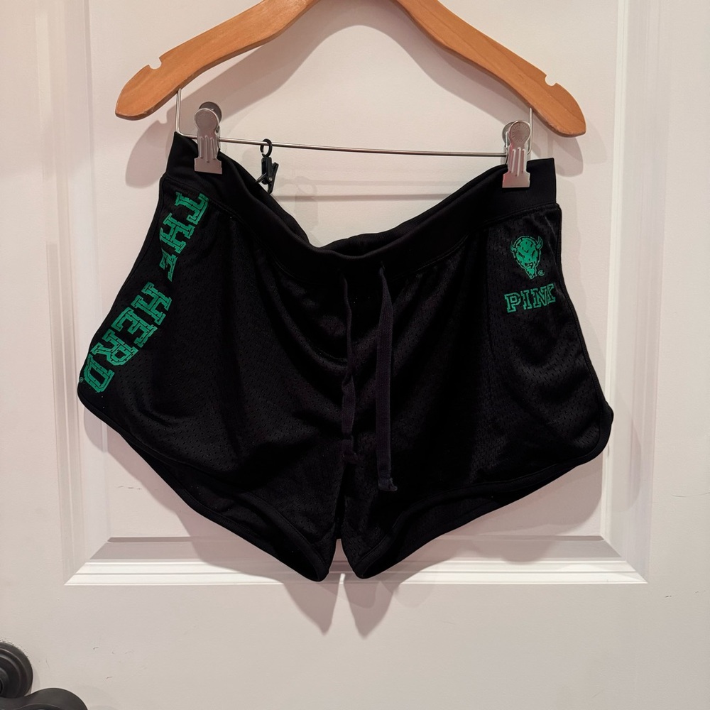 PINK Victoria's Secret Marshall University “The Herd” Athletic Shorts 💚🤍🤘🏻